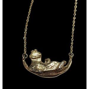 Gold Muppets Cookie Monster Necklace